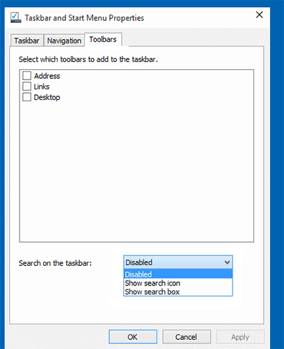 3 Ways To Remove Search Box From Windows 10 Taskbar