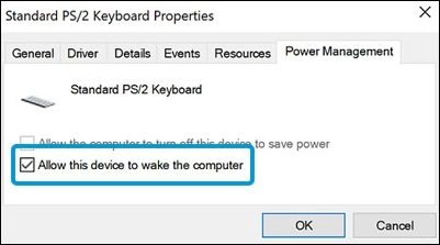 keyboard properties